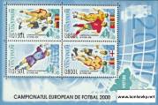 Známky Rumunsko 2000 Futbal ME 2000 hárček MNH - Kliknutím na obrázok zatvorte -